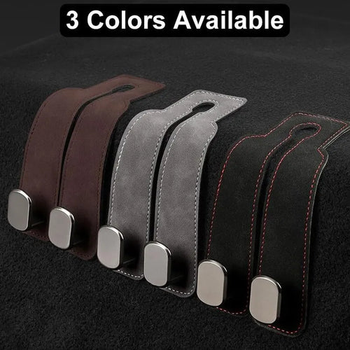 🔥🚗 4 Pack Car Seat Back Storage Hooks 💥 Double Hook Holder for Convenient Storage