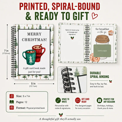 Christmas Gift Card Book