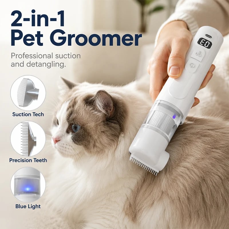 🔥Electric Pet Grooming Comb🐕Keep your furry friends away from mites, fleas and tangled fur!