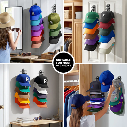 🧢Wall-mounted hat rack – each rack can hold 10 hats
