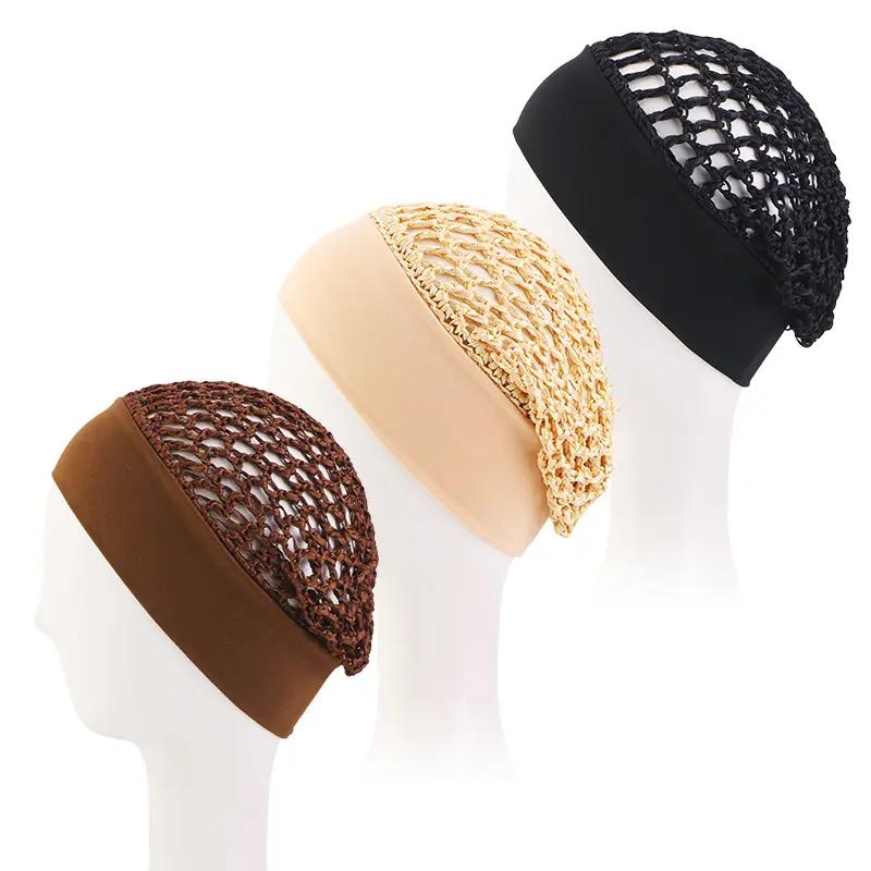💥Limited Stock 49% OFF💥   3-Piece Stretchy Wide-Edge Sleep Bonnet Set – Soft Hair Protection Caps for Nighttime Hair Care
