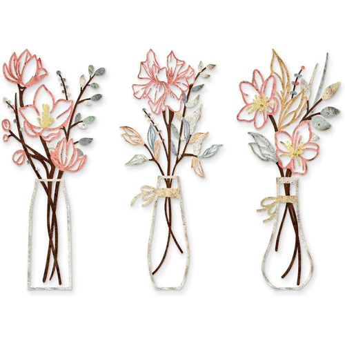 🔥LAST DAY 50% OFF - 🌸 3-Piece Metal Flower Wall Art – Rustic Farmhouse Decor for Home, Porch & Living Spaces