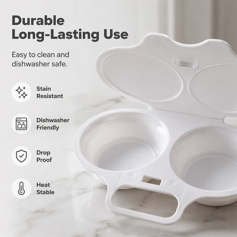 🔥 BUY 2 GET 1 FREE! Microwave Egg Poacher – Perfect Eggs in Minutes 🍳