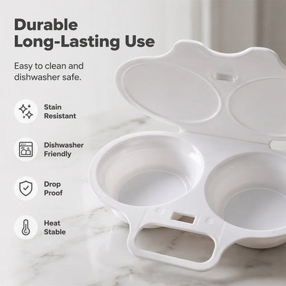 🔥 BUY 2 GET 1 FREE! Microwave Egg Poacher – Perfect Eggs in Minutes 🍳